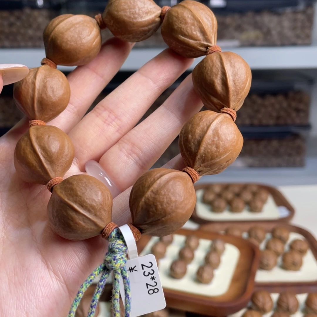 A***起橄榄核手串/手链23 28梅林铁核