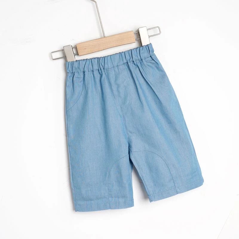 【有瑕疵现货】XT215006K男宝宝夏季轻薄牛仔七分裤女宝宝百搭裤子