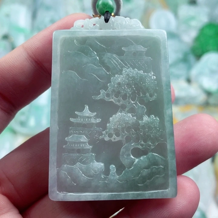 翡翠未镶嵌吊坠(不含链)