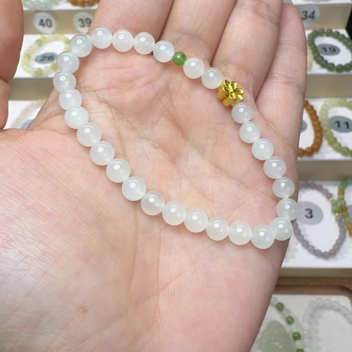 和田玉未镶嵌手串