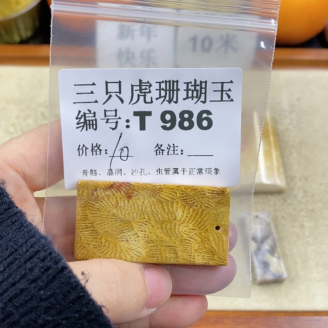 硅化珊瑚（珊瑚玉）1未镶嵌一**羊