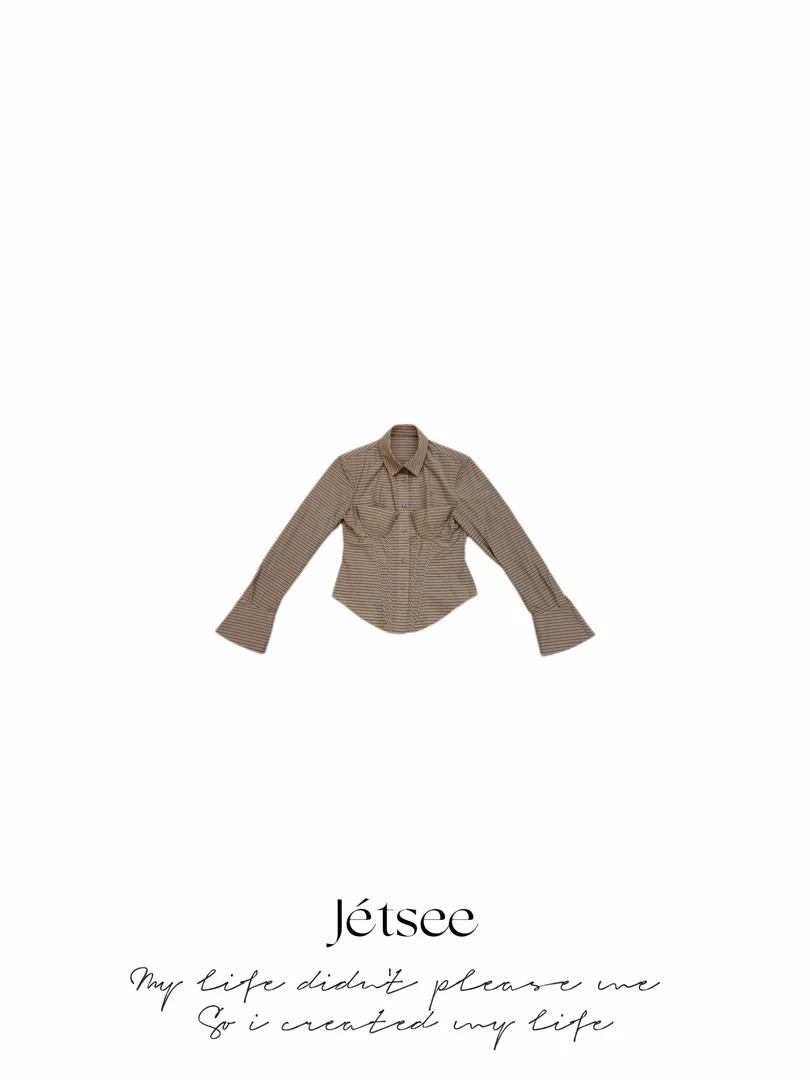 【邱邱分享】条纹衬衫C50306