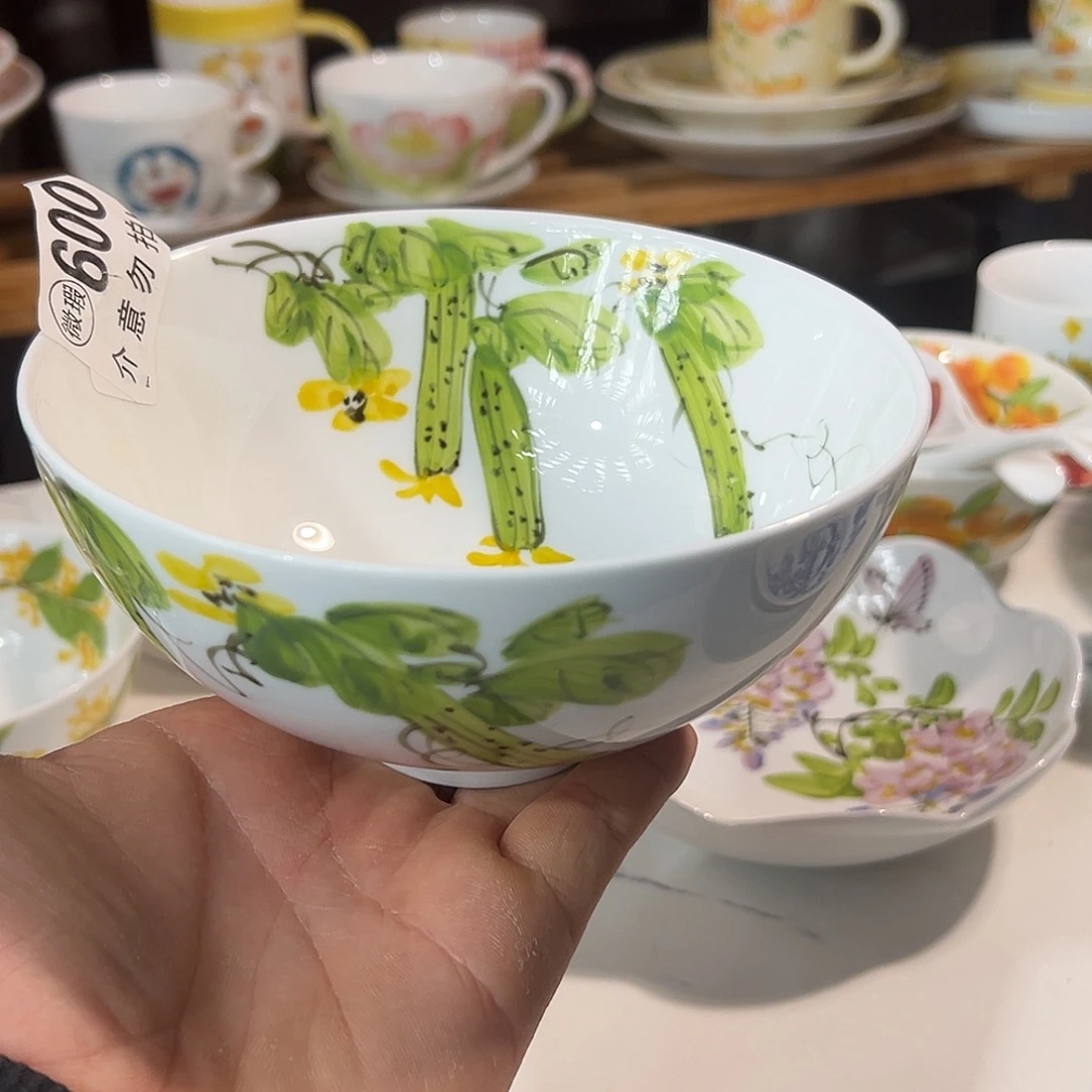 陶瓷景德镇高温釉下彩陶瓷6寸碗