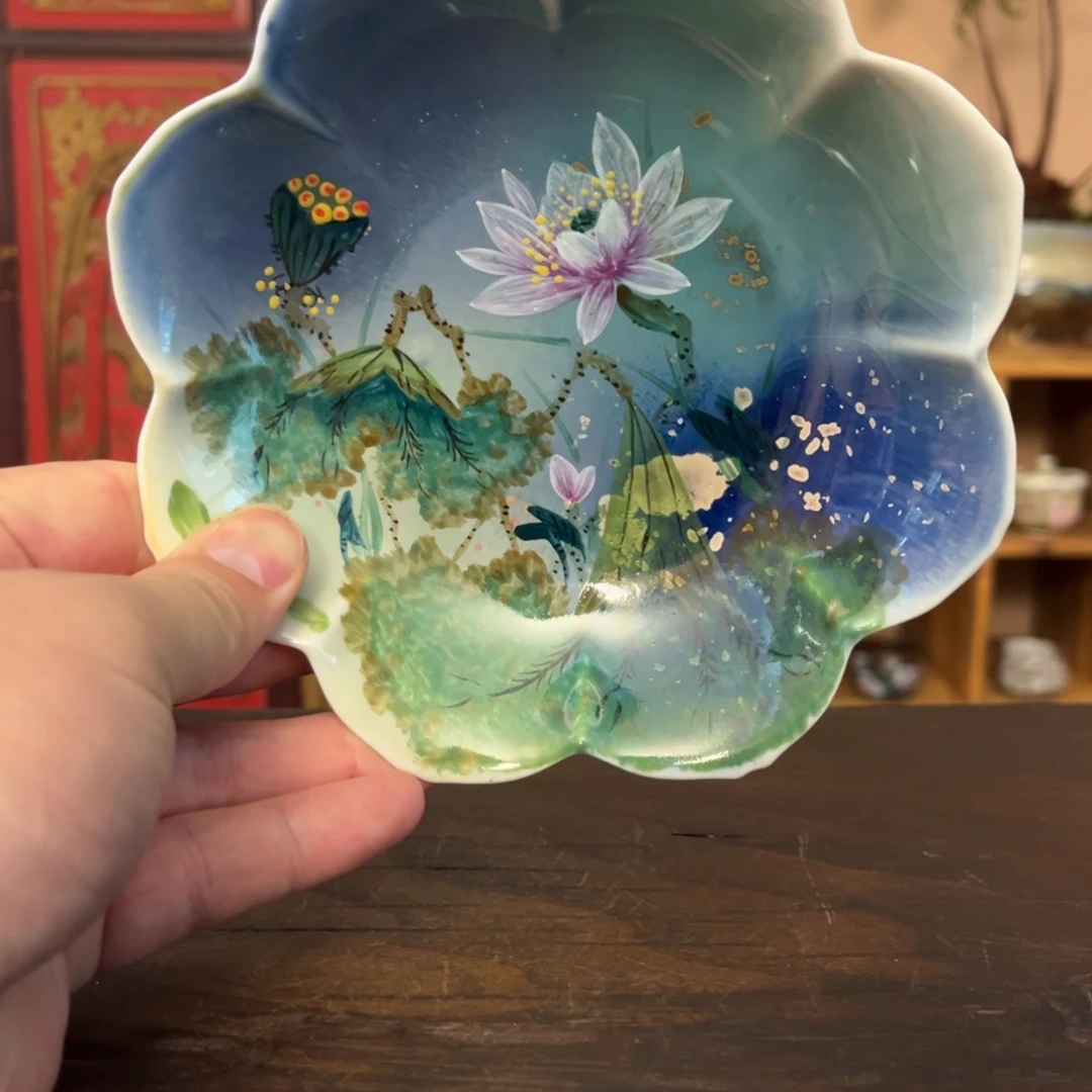 柴烧纯手工手绘陶瓷