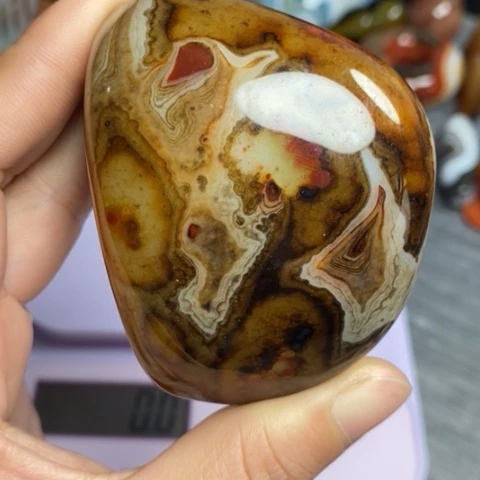 玛瑙/玉髓珠宝奇石未镶嵌面***油