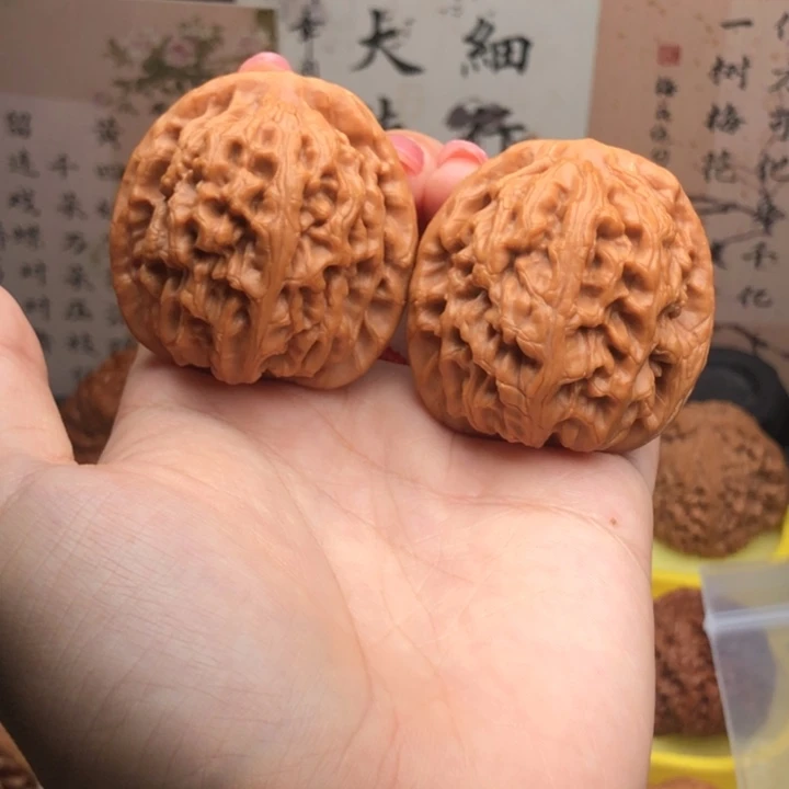 吊坠文玩核桃42尺寸红锦鲤