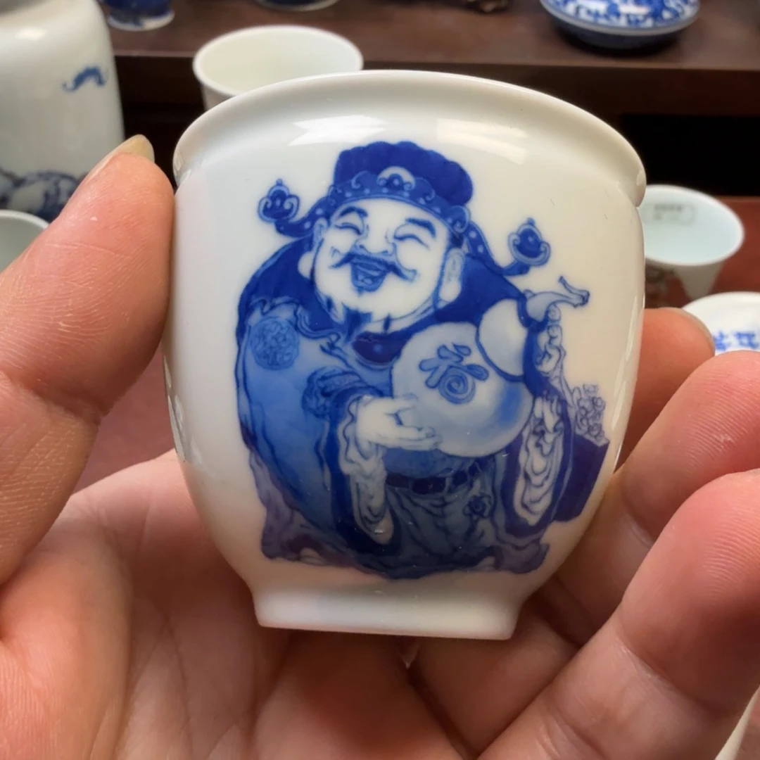 现代景德镇全手工全手绘茶器东**天