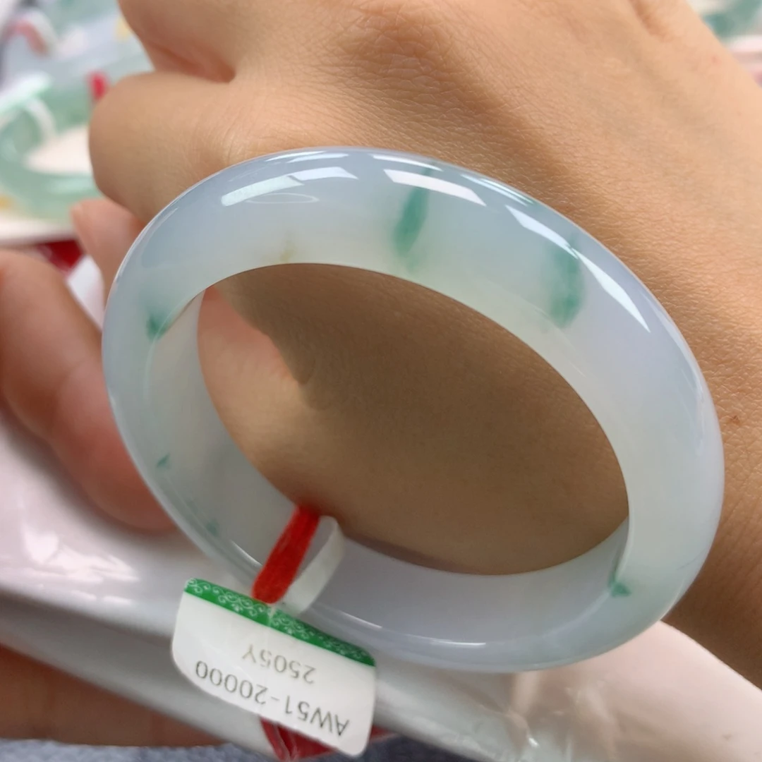 未镶嵌手镯翡翠缅甸天然翡翠A货51正