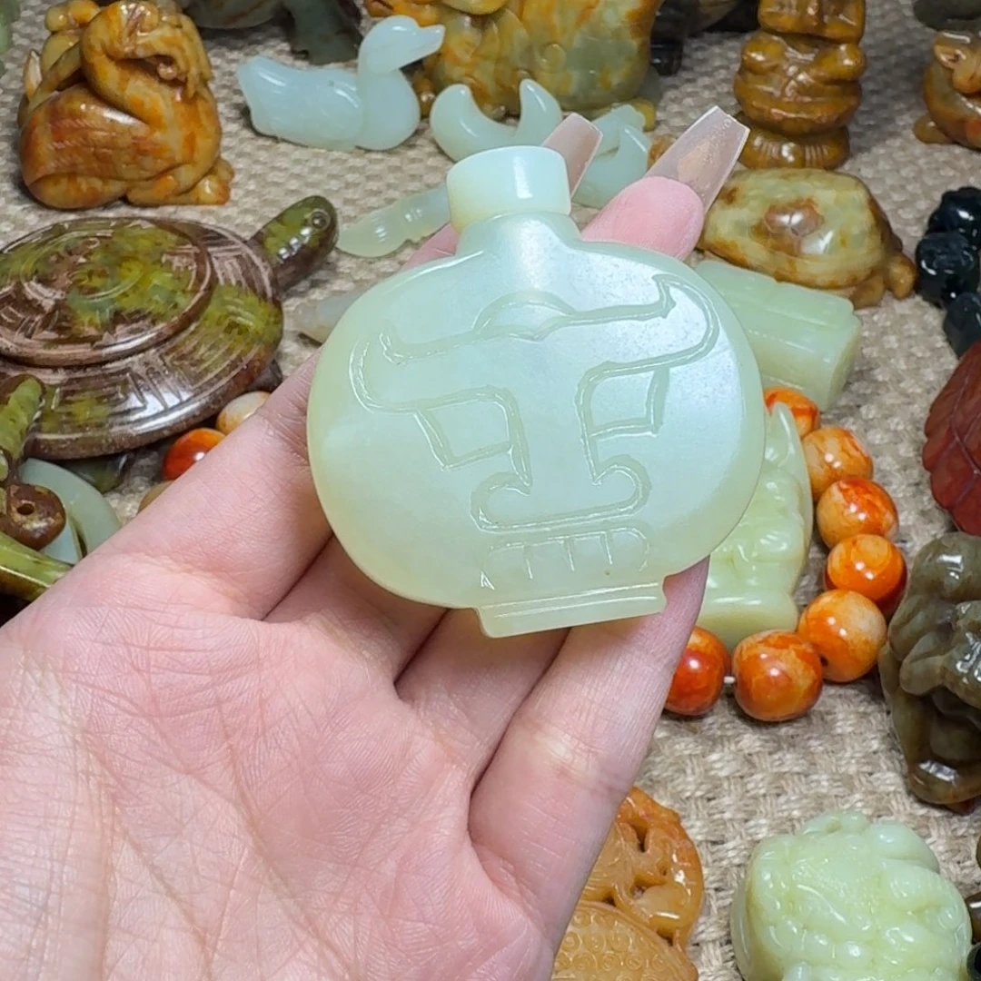 吊坠白玉菩提挂件