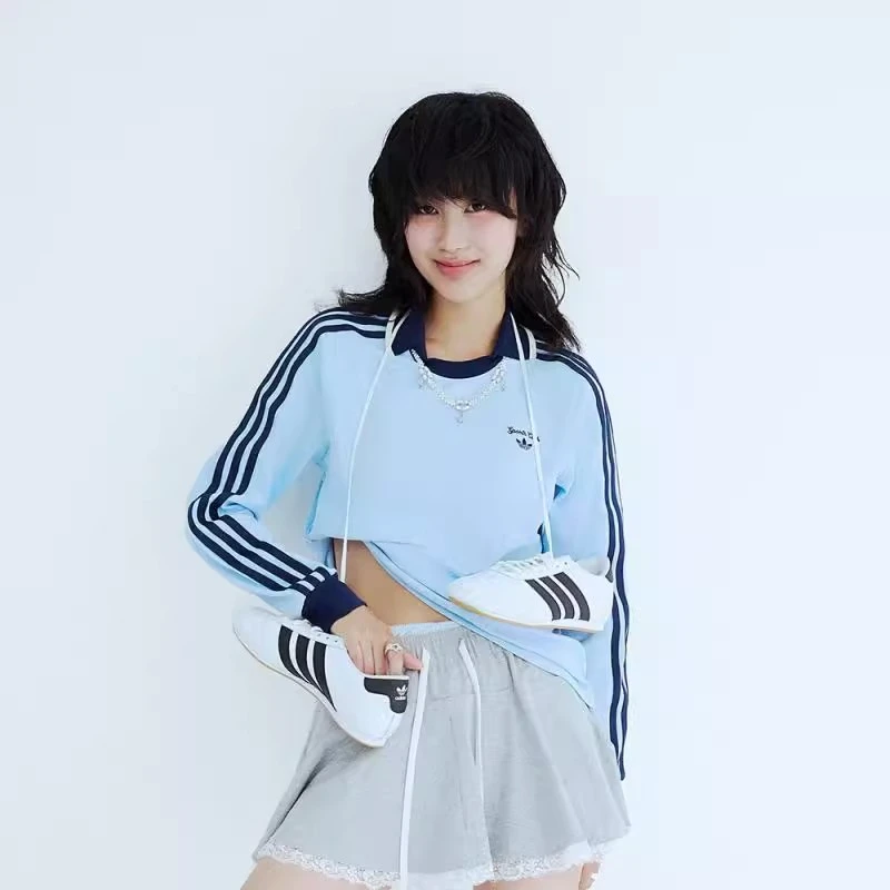 adidas/阿迪达斯三叶草运动翻领POLO衫阿迪达斯长袖t恤【流光风】