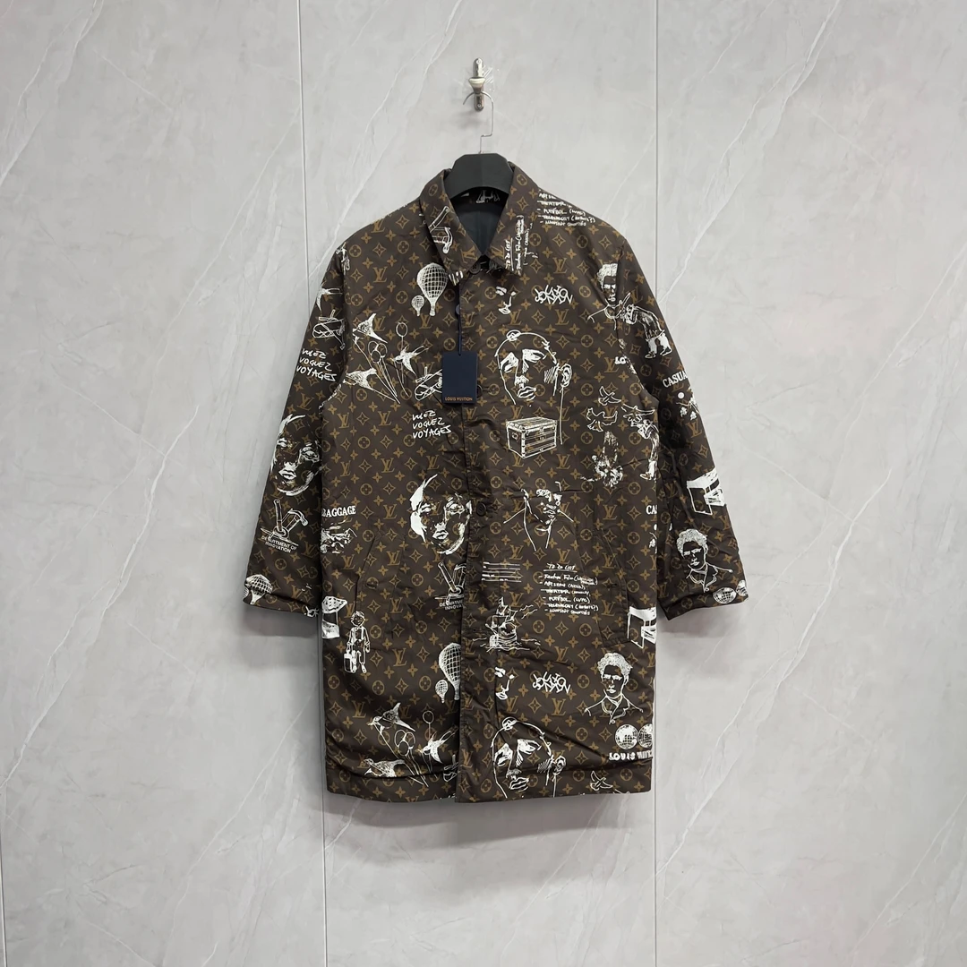 全新未使用/Lv Louis Vuitton路易威登满Logo两面穿夹克/W0237/50