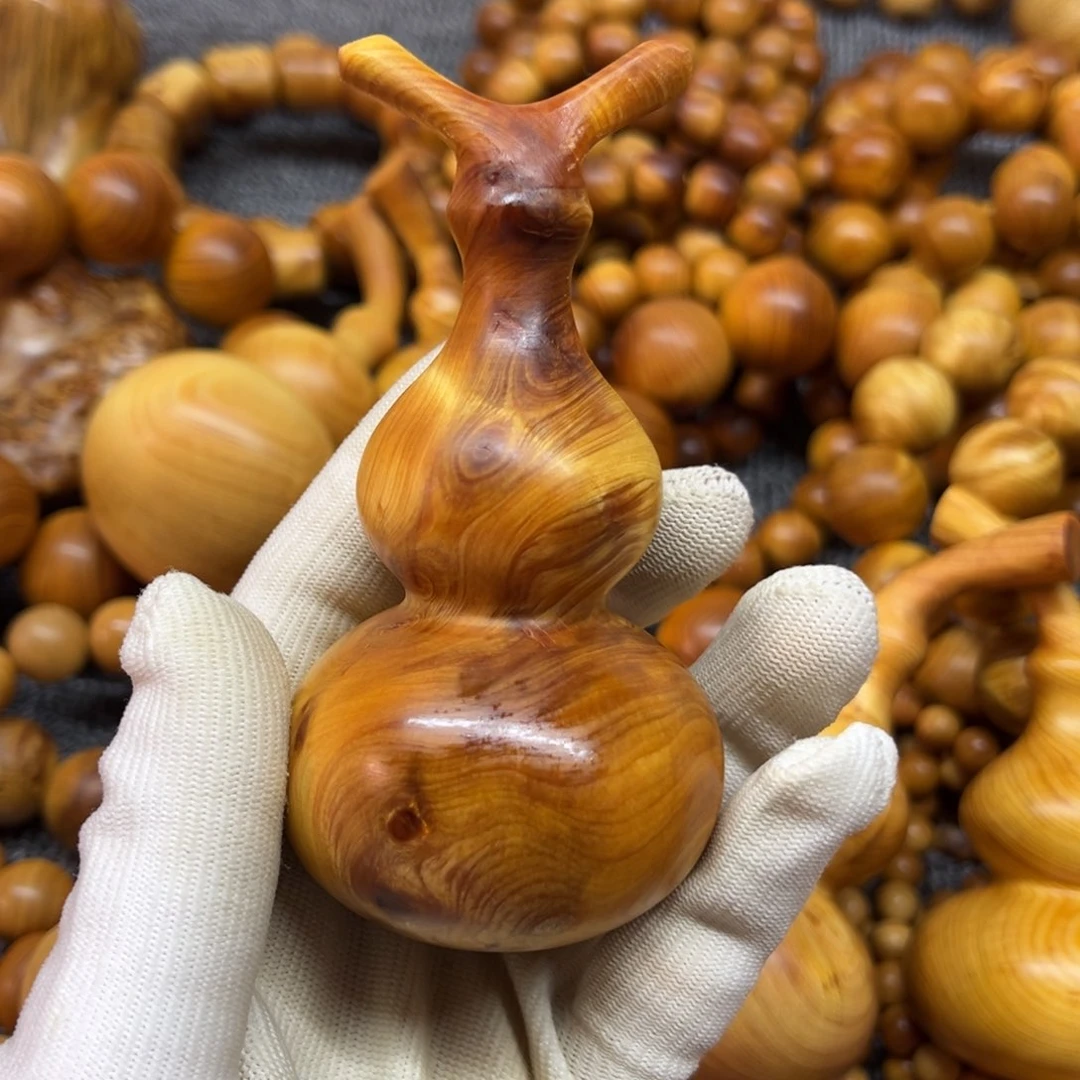 柏木（崖柏）小****)太行崖柏葫芦微瑕