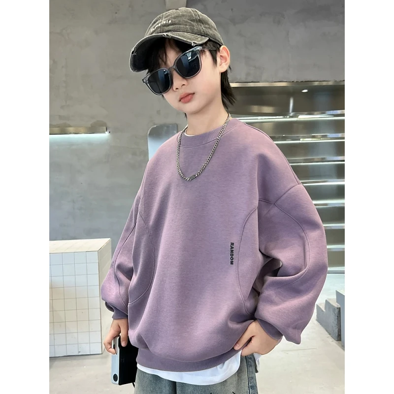 男童卫衣春秋款2025新款韩版儿童秋装衣服潮男孩打底上衣春季痞帅