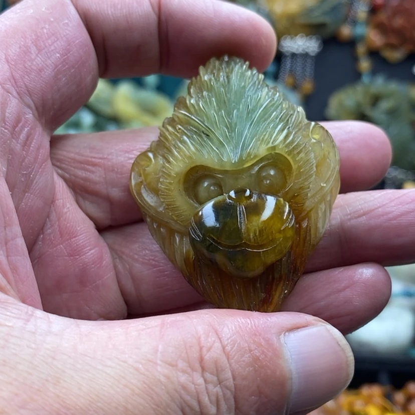 【闪购商品】蛇纹石玉未镶嵌吊坠