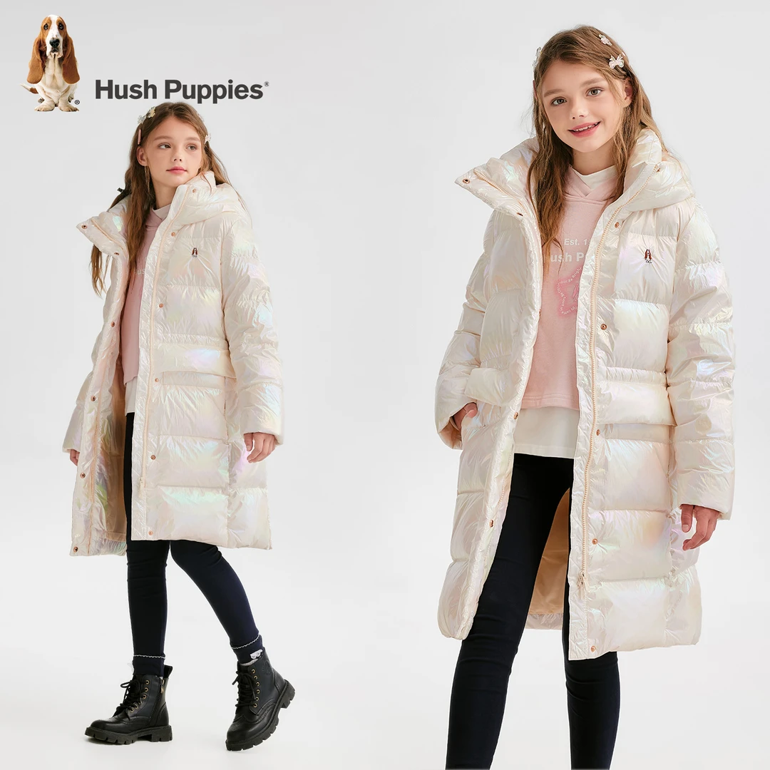 【长款亮面羽绒服】暇步士童装2025年秋冬新款保暖三防无忧羽绒服