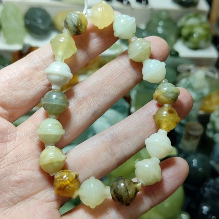 岫玉手串款式未镶嵌