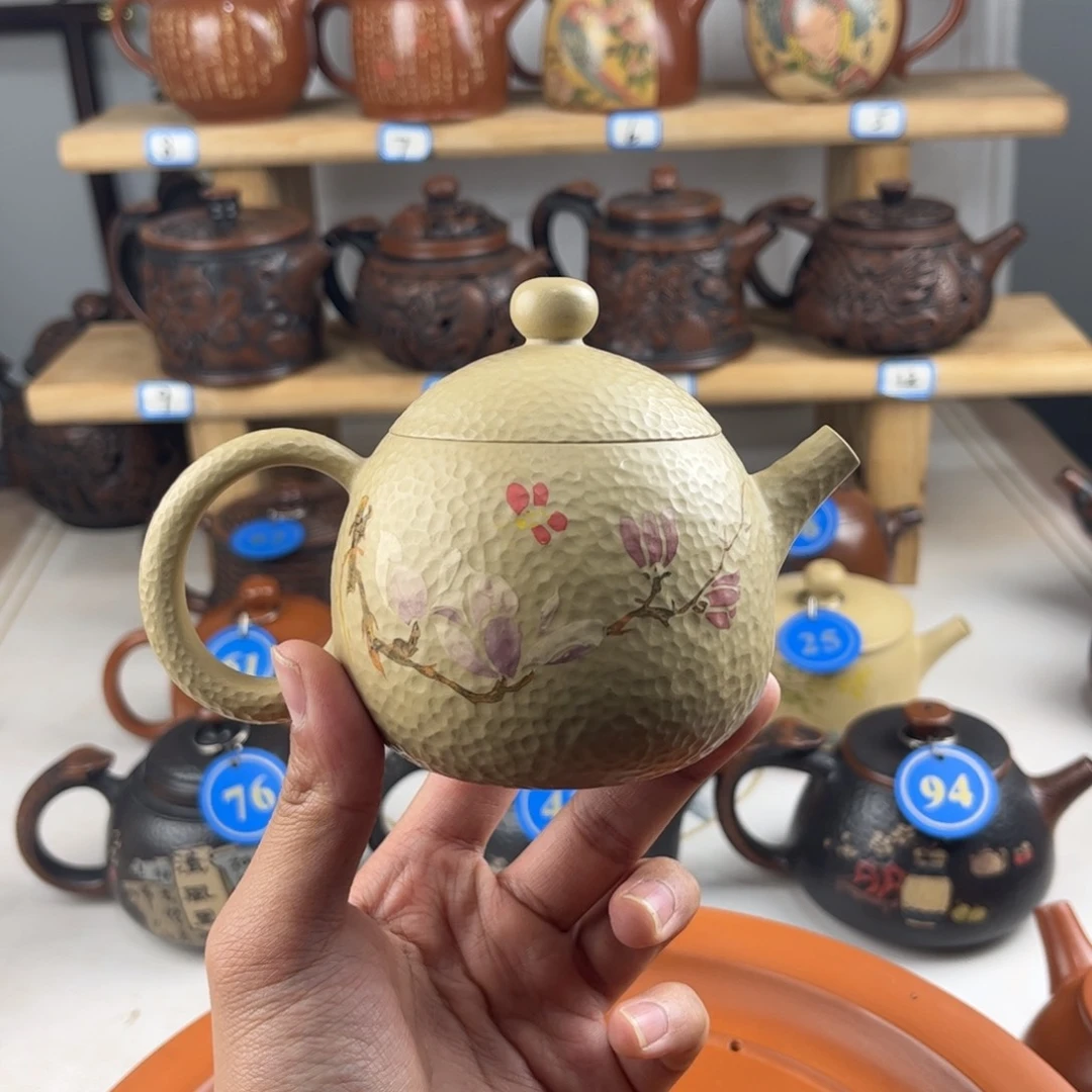 壶200cc 建水紫陶全手工制作，老匠人精工精制