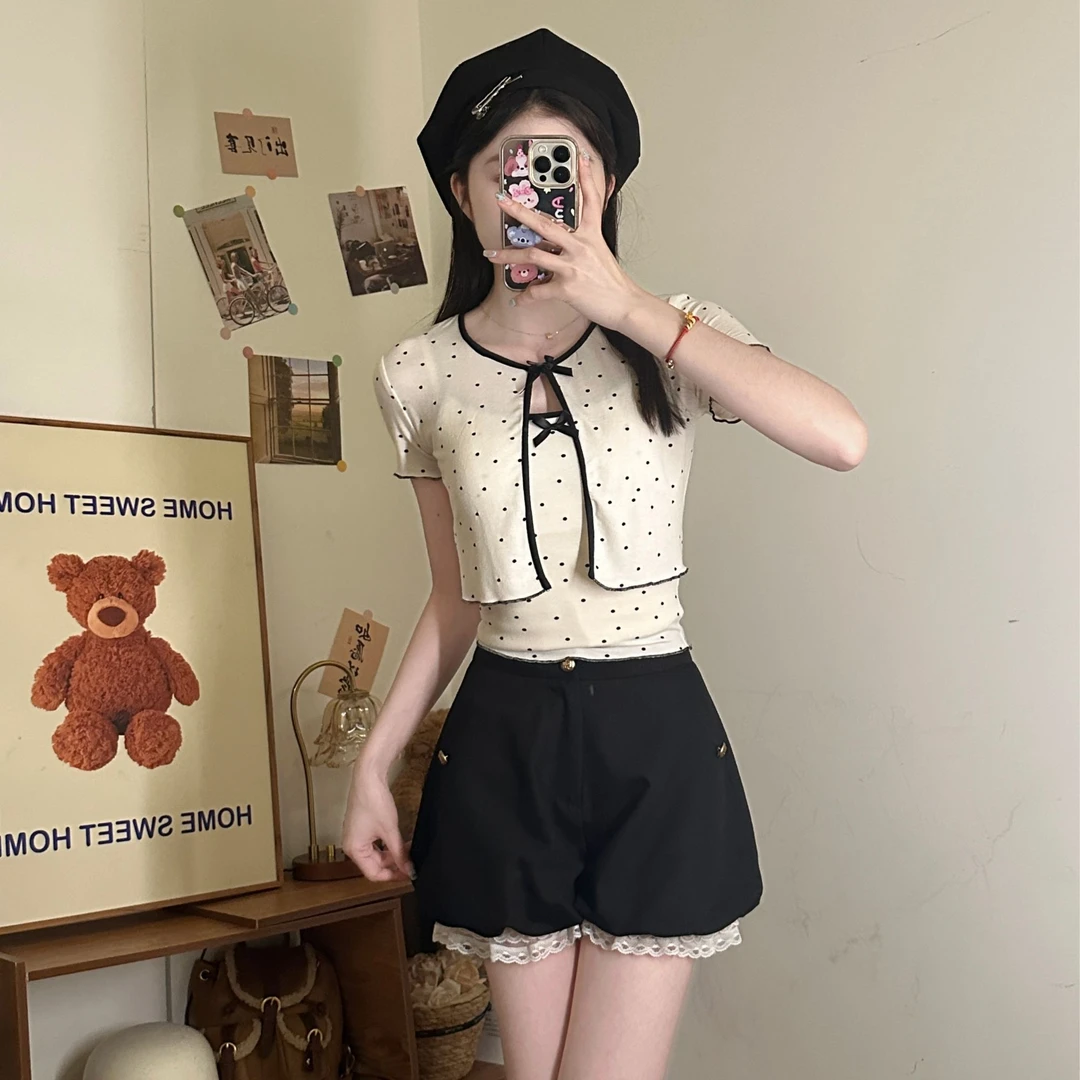 小樽情书 织物猪原创 小清新学院风波点显瘦JK制服cos