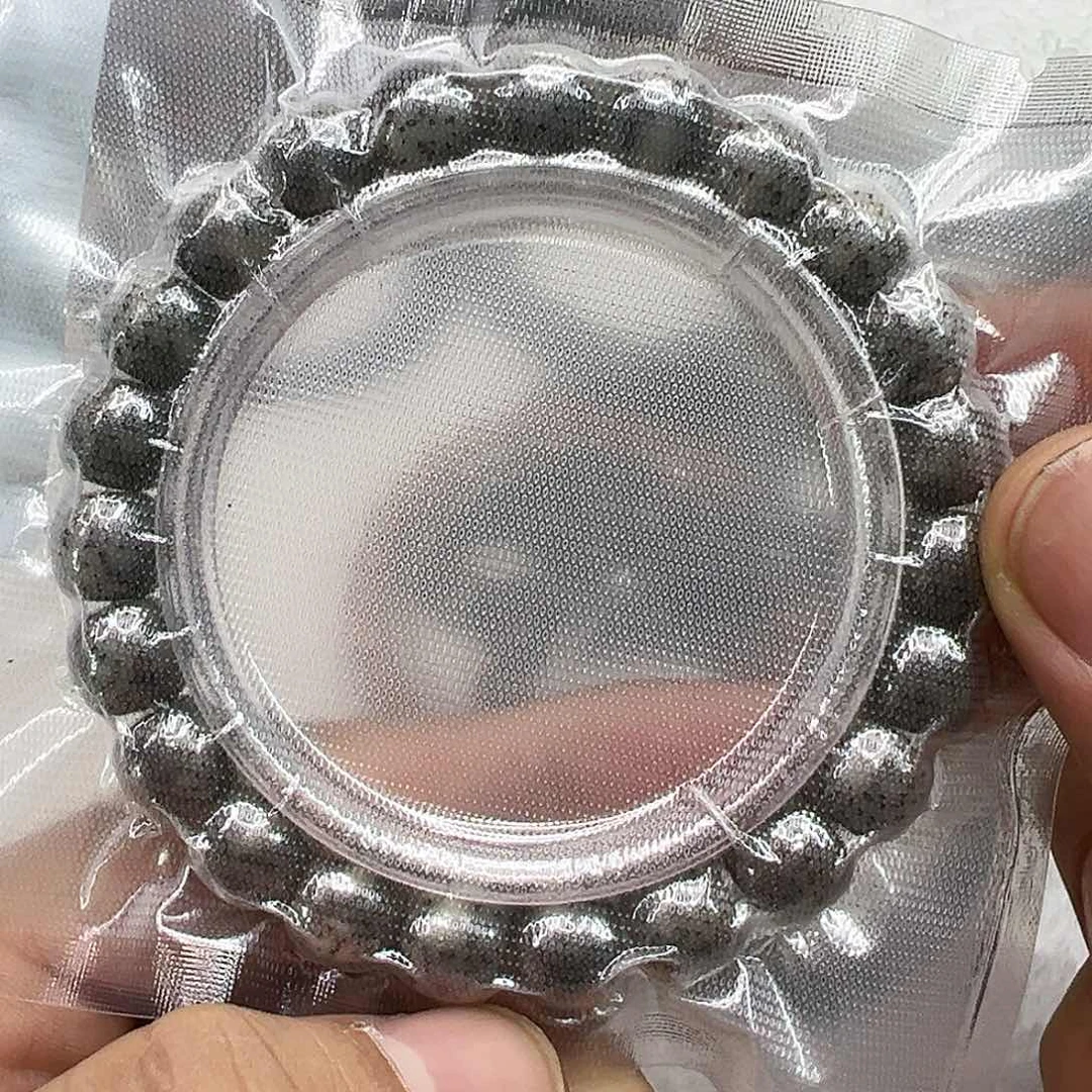 星月菩提手串92高端黑冰石玉星月菩提单圈10×9