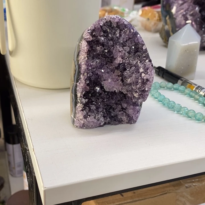 晶振未镶嵌紫晶小潘