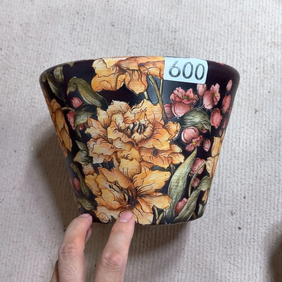 向***向紫砂花盆陶瓷多肉花盆精品