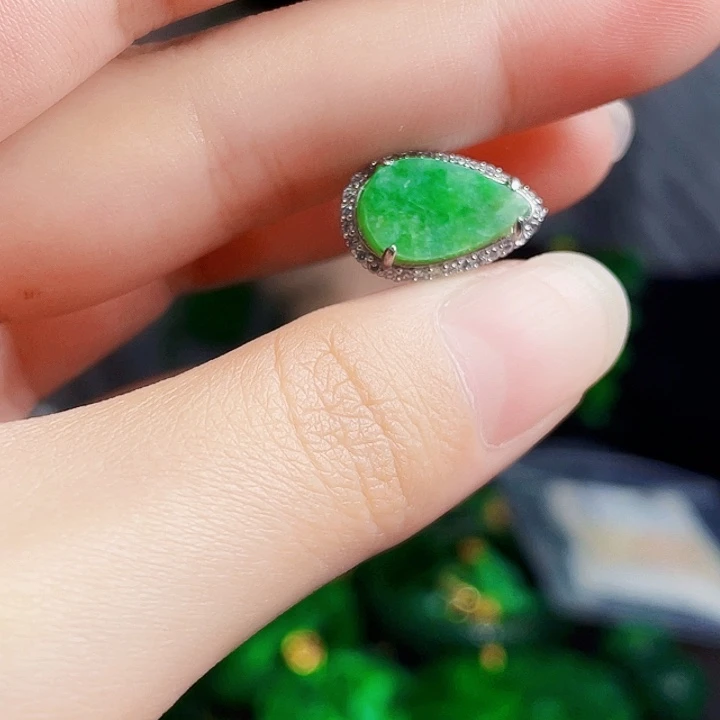 翡翠银S925镶嵌颈饰