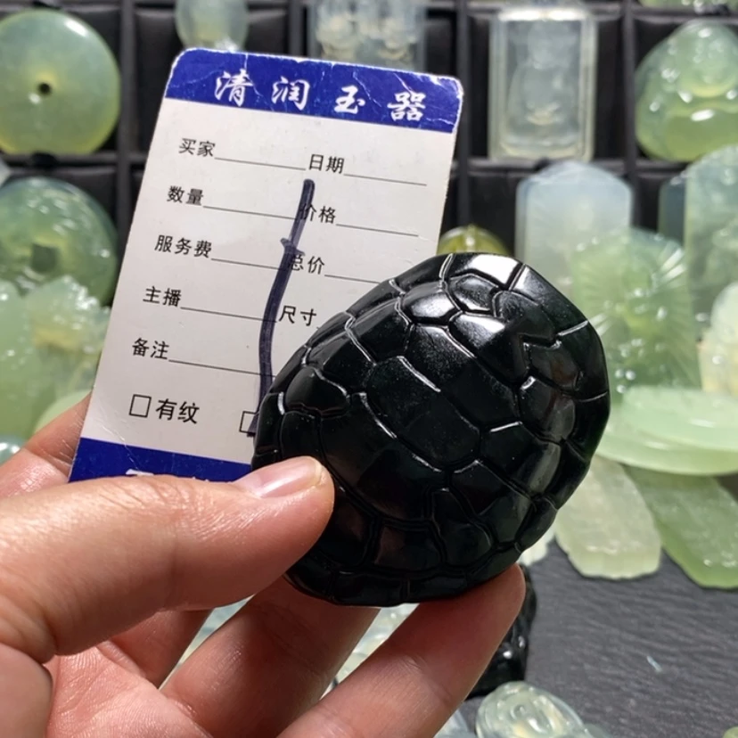 【闪购商品】蛇纹石玉合金手把件