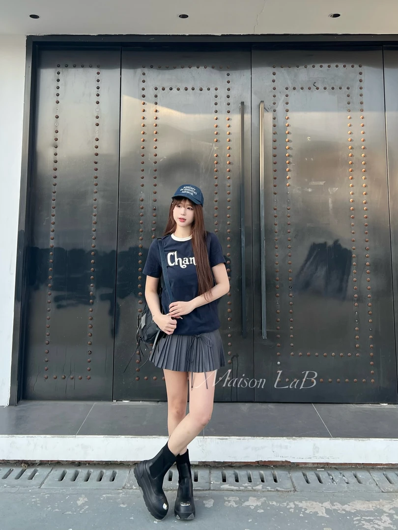 中古恶搞短款短袖