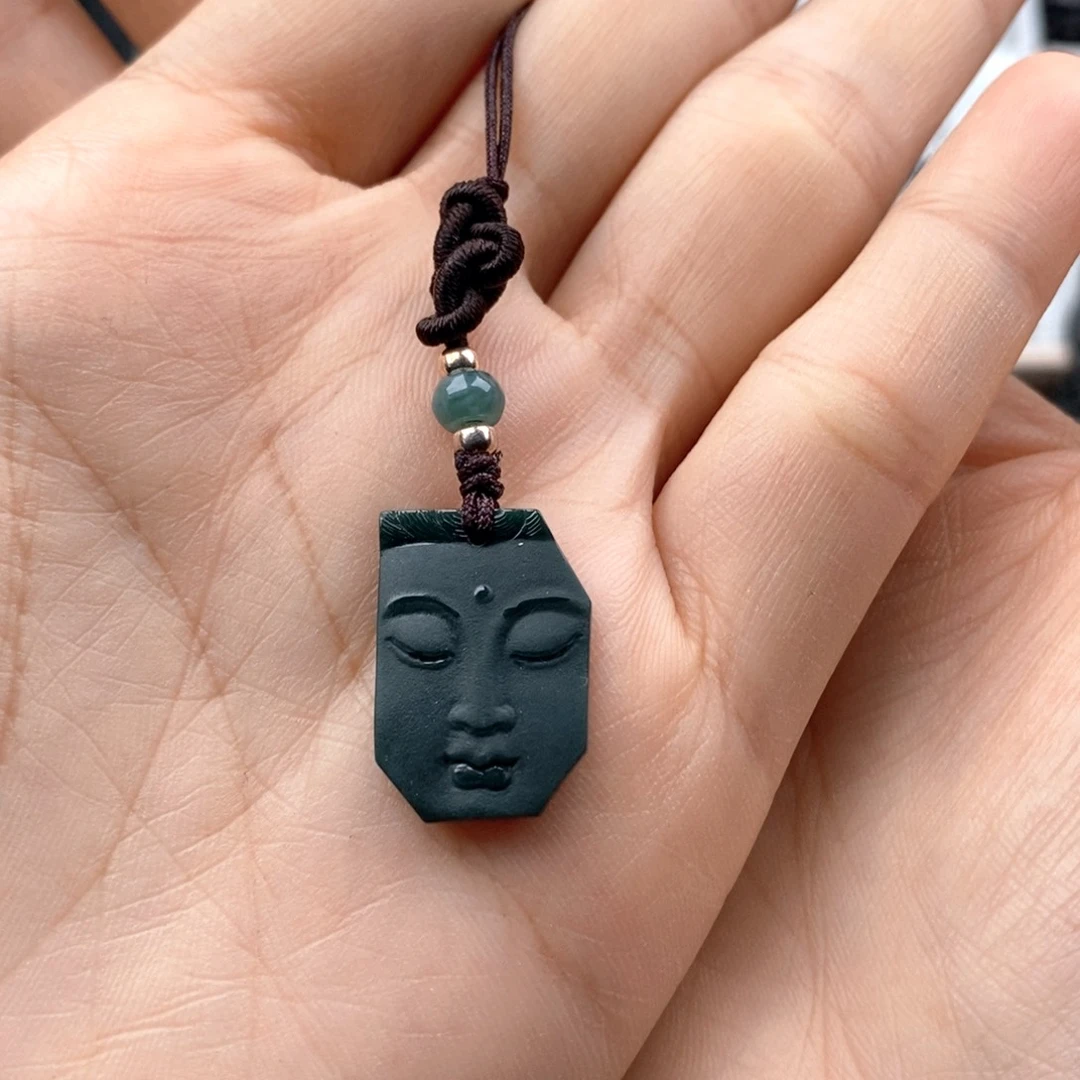 颈饰未镶嵌翡翠佛头