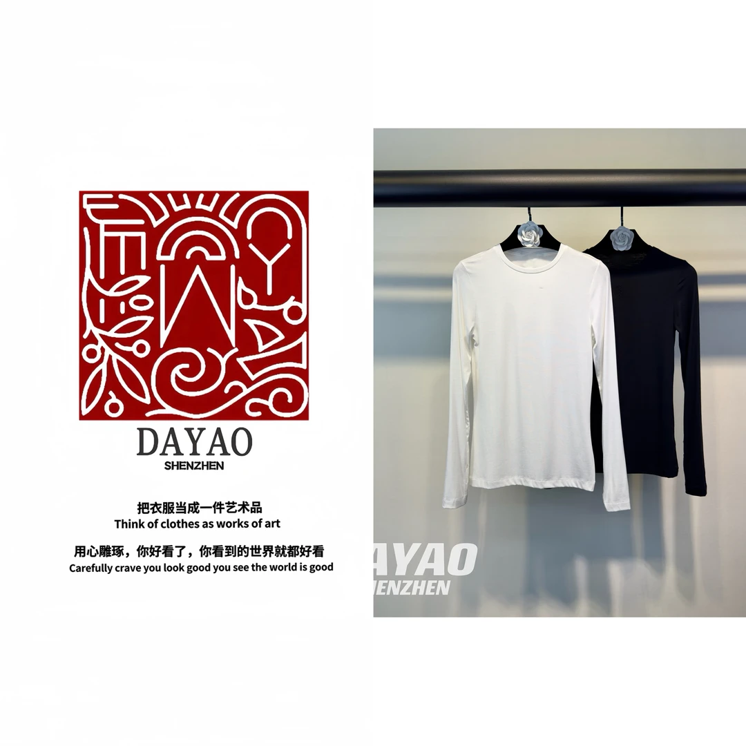 「DAYAO」气质百搭圆领长袖针织衫时尚轻奢高档女装WY1137