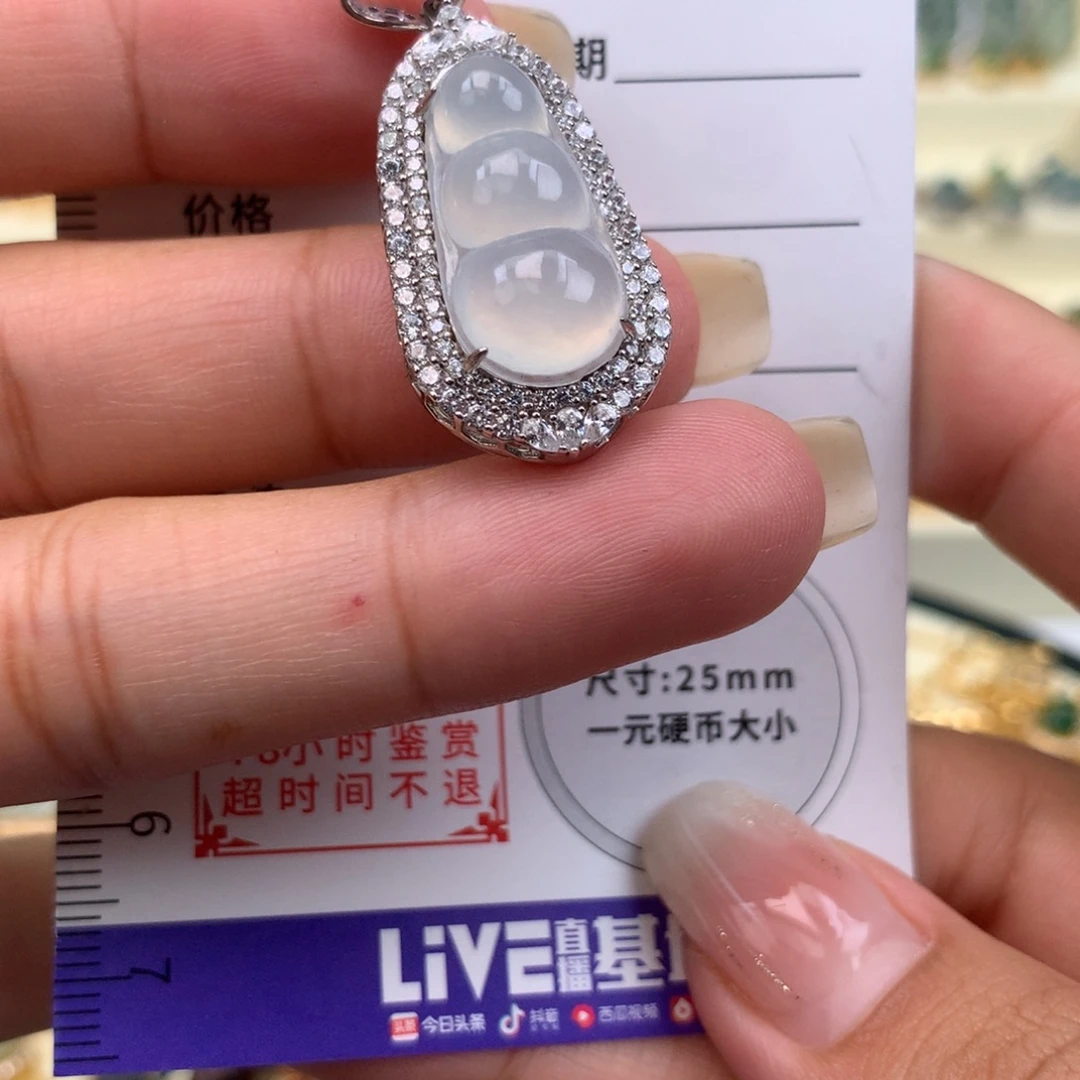 翡翠银S925镶嵌颈饰