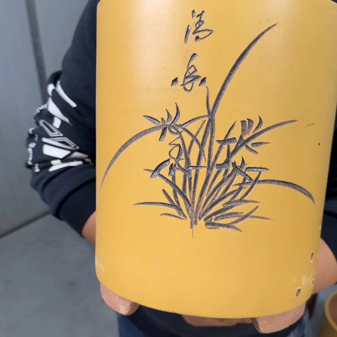 紫砂花盆口径17.22口径