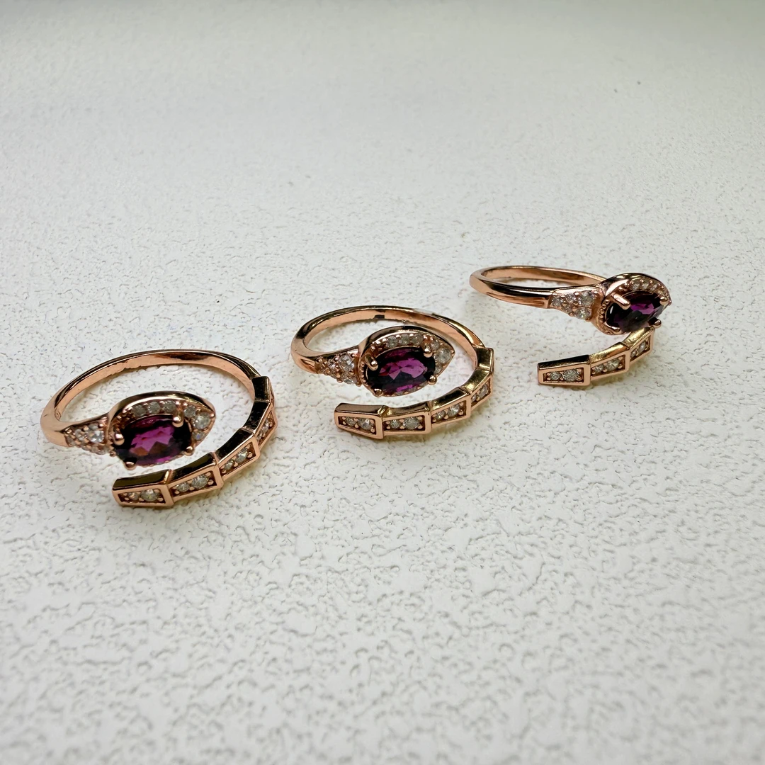 【小宝晶选】天然石榴石戒指 多样性发一件 716XBAX