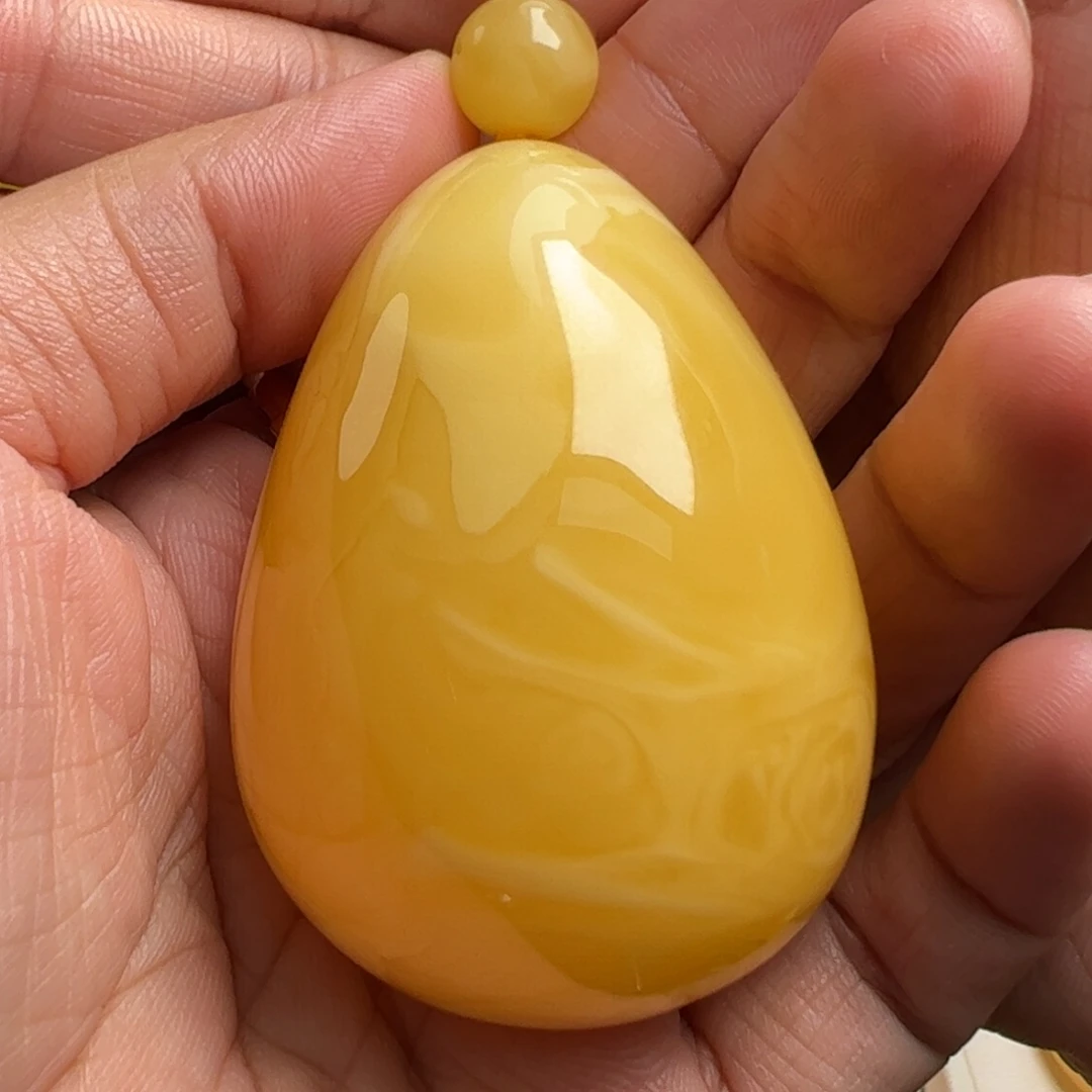 蜜蜡毛衣链未镶嵌无烤色无优化无补胶无煮蜜无辐照
