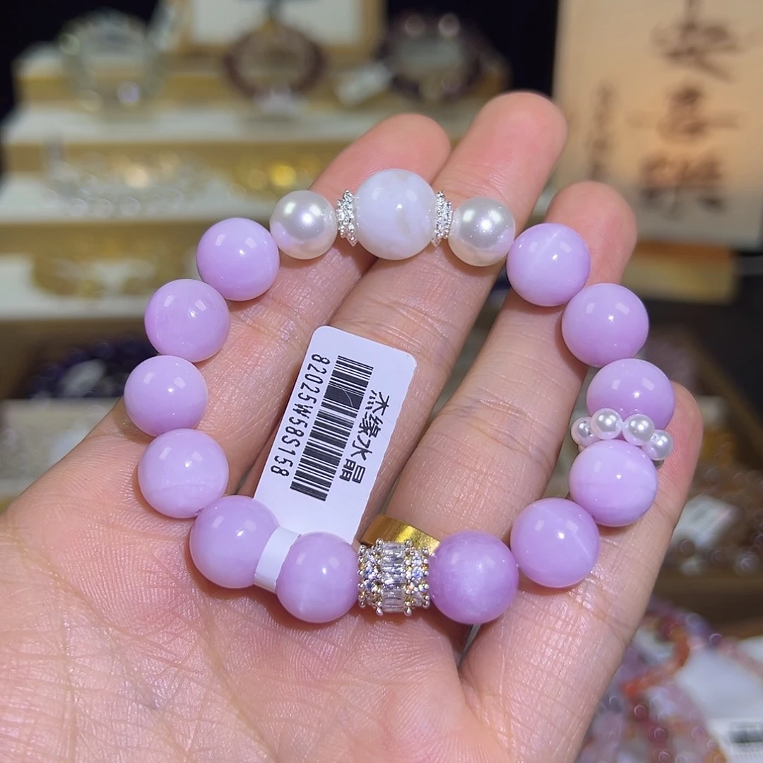 水晶手链未镶嵌紫锂辉