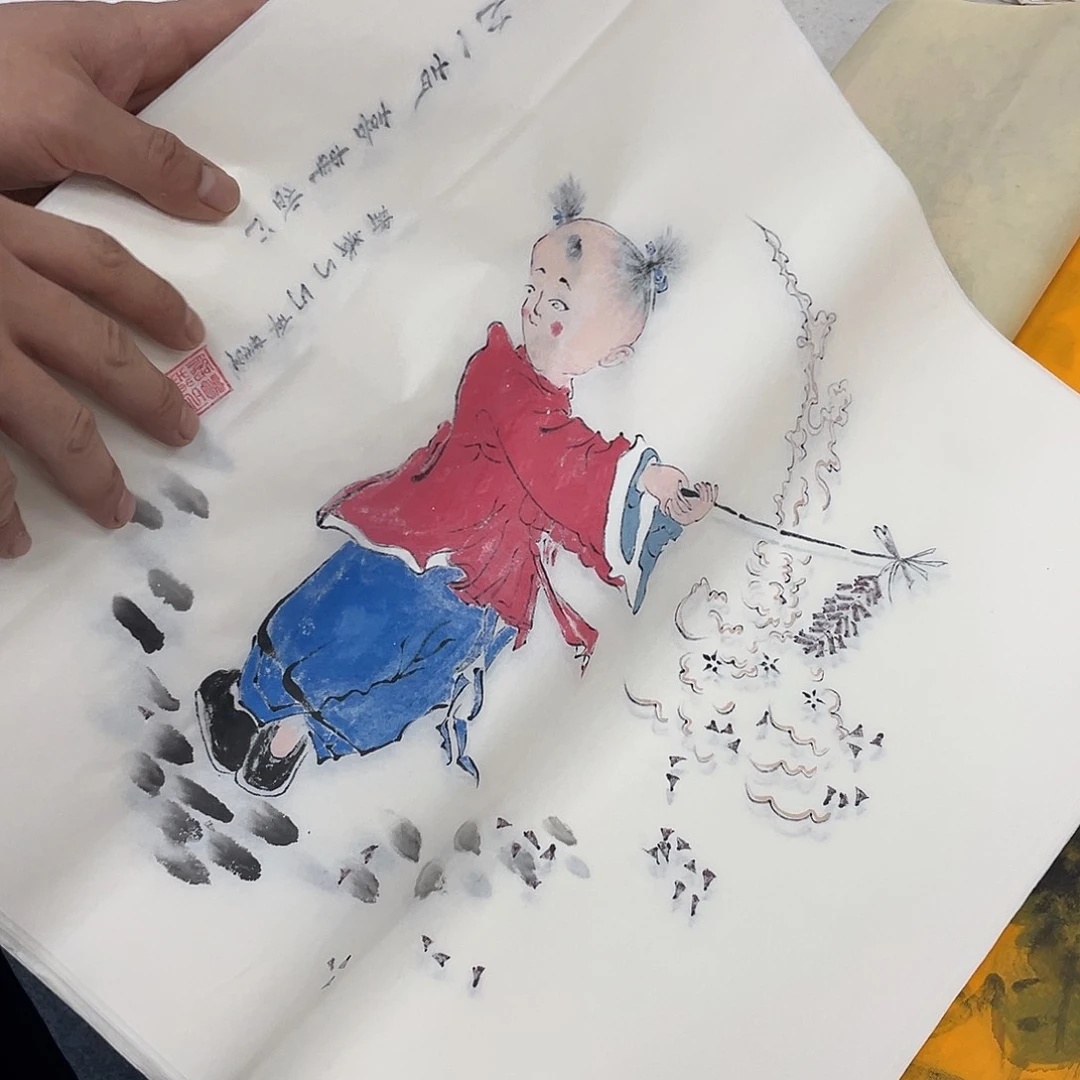 国画纯手绘字画宣纸