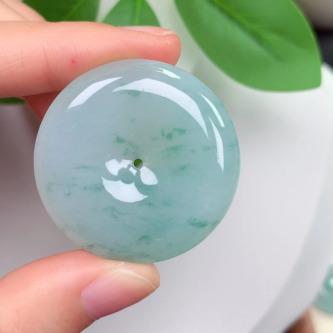 颈饰未镶嵌翡翠平安扣 34.6-6.4mm