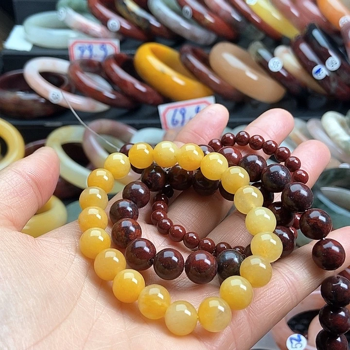 石英质玉手链未镶嵌土***蛋