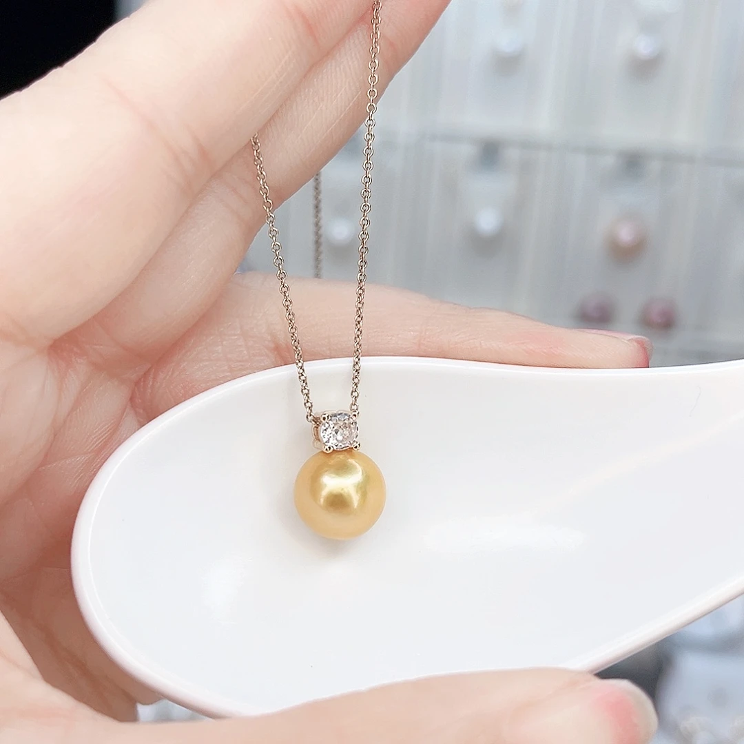 淡水珍珠吊坠(赠链)合金