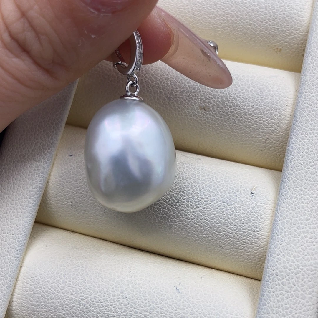 颈饰银S925镶嵌海水珍珠