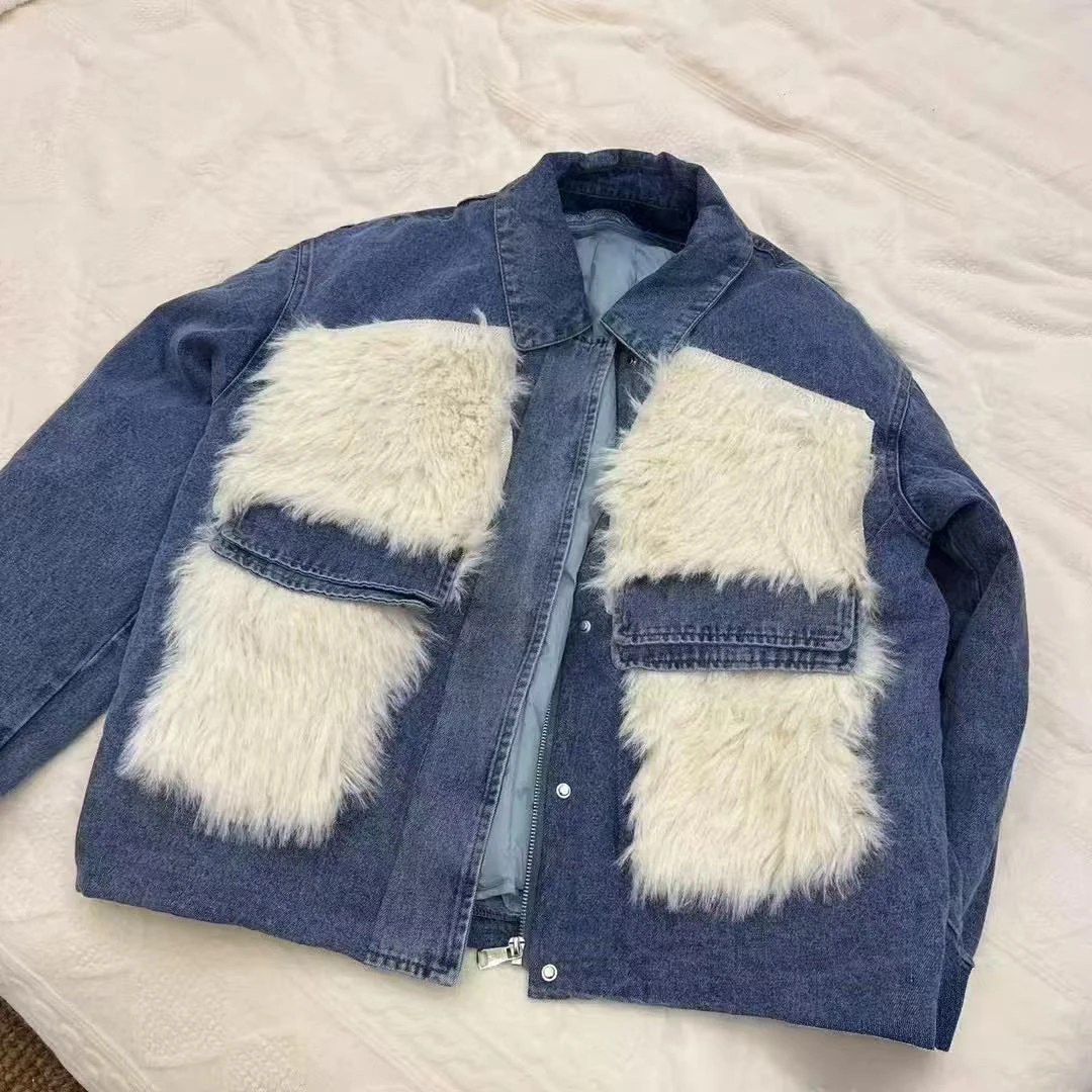 实实 体体 网红设计款保暖棉服外套羽绒服