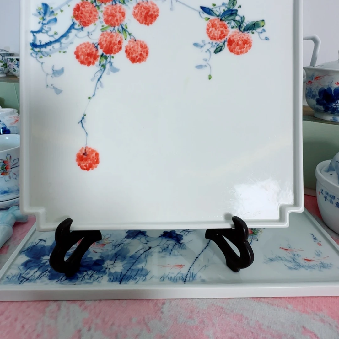 景德镇釉下青花五彩遇**-手绘