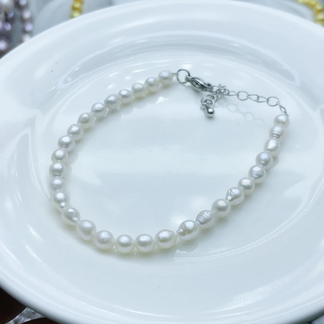 淡水珍珠颈饰钛钢