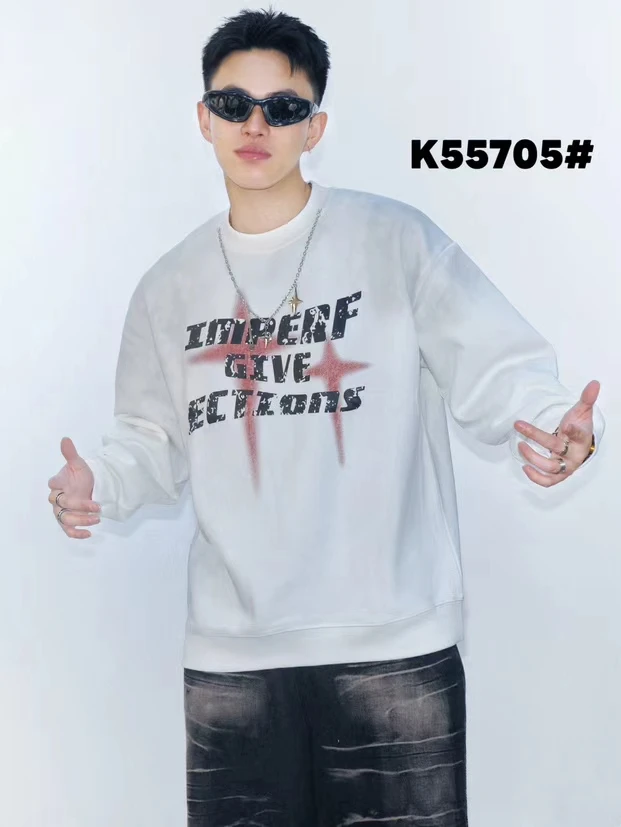 564-565-566 潮牌买手高品扎染风男女同款卫衣 WYK55705