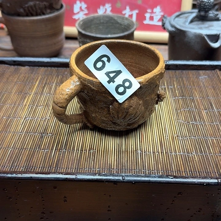 纯手工制作粗陶茶具