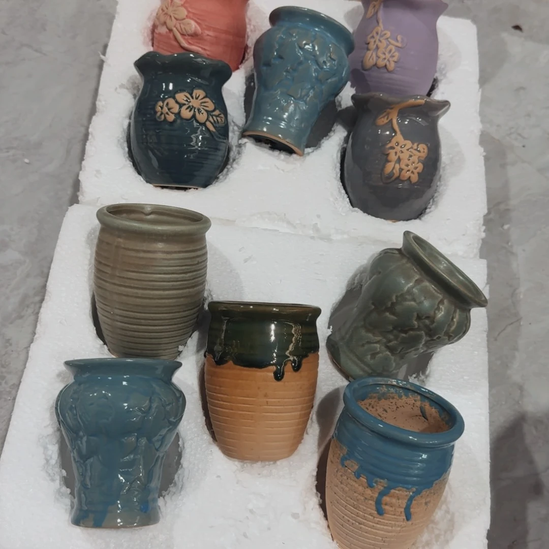 紫砂花盆粗陶盆 呀