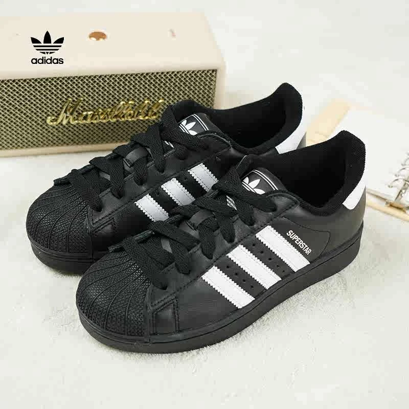 adidas/阿迪达斯贝壳头男女通用Superstar2黑白低帮经典板鞋