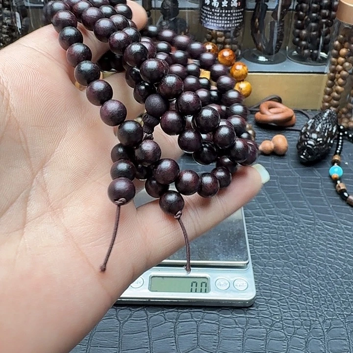手串/手链阴沉木8.108紫棋