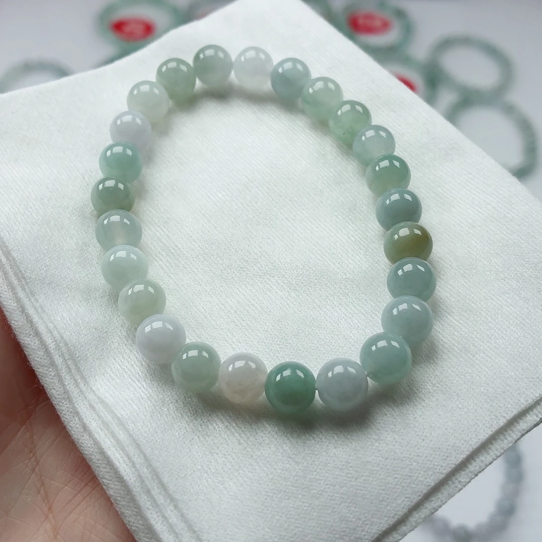 翡翠未镶嵌手链卡7.6（货中）