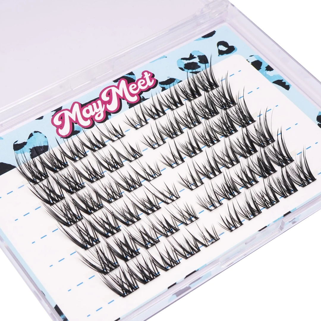 MAYMEET新品【双生蝶恋】狐系J翘眼尾拉长亚裔假睫毛